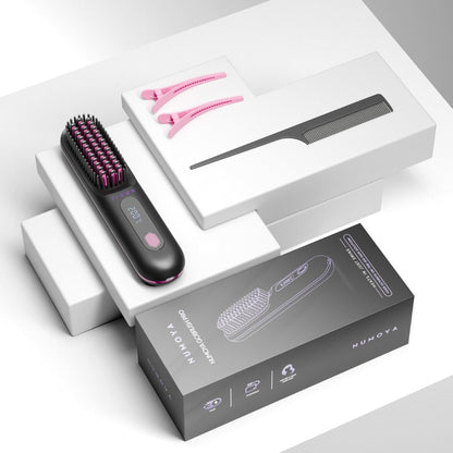 [NEW] Portable Straightener Brush - GoBrush PRO + Free Leather Pouch
