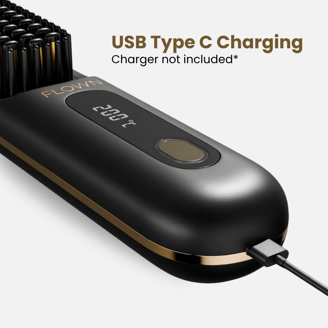 [NEW]  Portable Straightener Brush - GoBrush MAX + FREE Leather Pouch