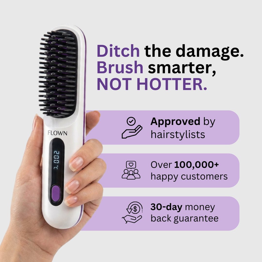 [NEW] Portable Straightener Brush - GoBrush PRO + Free Leather Pouch