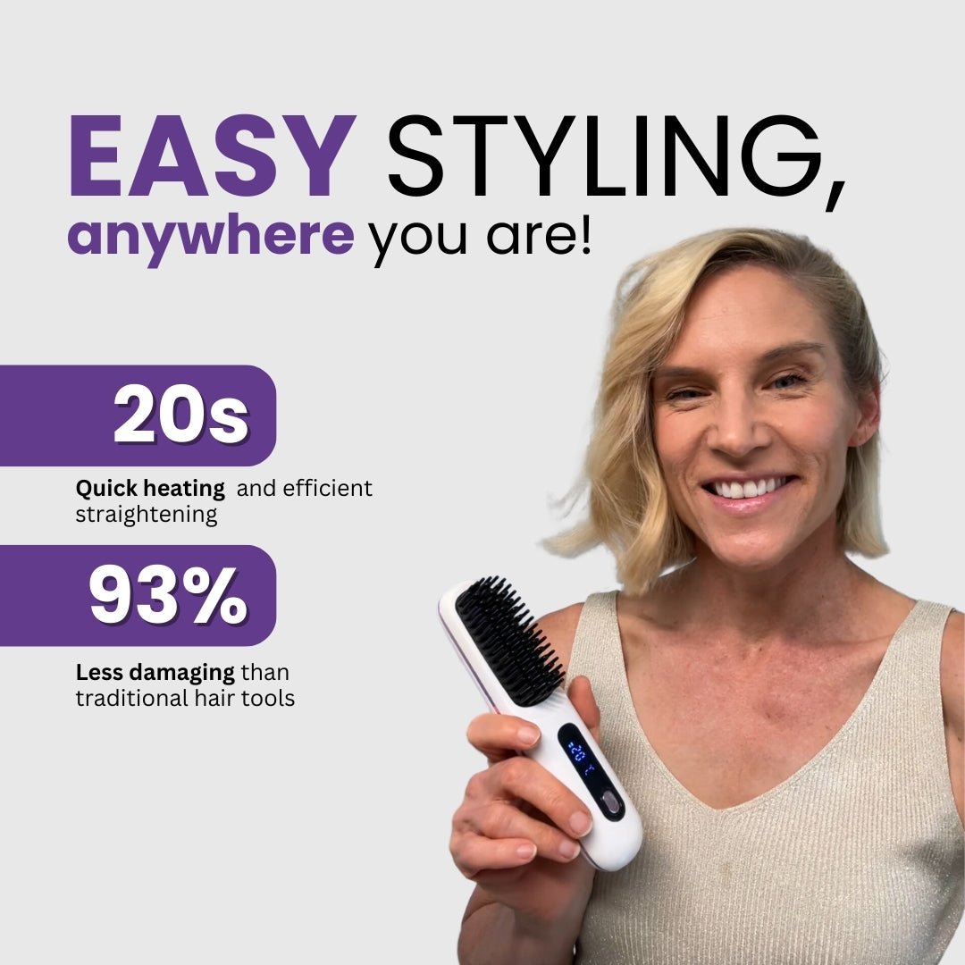 [NEW] Portable Straightener Brush - GoBrush PRO Anniversary Edition